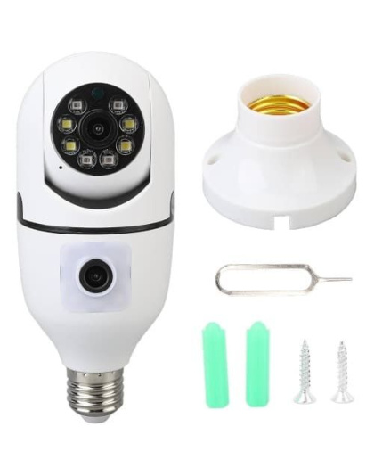 V380 360° Smart Bulb CCTV Camera